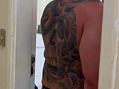 Went to ask for sugar but really wanted muscular guy's big cock