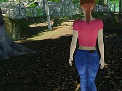 lets feel the outdoor adventure with redhead's shaved pussy