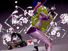 natsumi kyouno in hentai date a live rabbit hole sex and dance!