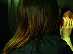 Nurse In Uniform And Stockings Swallows Cum At Gloryhole