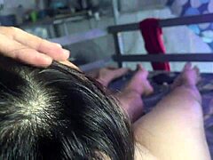 Old Mature Woman Plays With Dildo In Her Womb And Likes To Lick Sperm