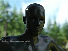 Curvy girl in cute outfit shows off her fat body