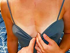 Big ass japanese step mom getting fucked hard in panties with natural tits and daddy roleplay action.