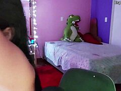 Hot Latina Trying to Suck Her Own Breast