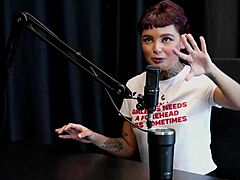 Fazia nervous before work, got tattooed in wild GROUP SEX outdoor POV - Annie Clementine on Sheer Red