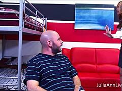 Big titty teacher JULIA ANN SUCKS and FUCKS her student's STIFF DICK