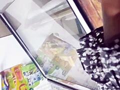 upskirt spying in the store