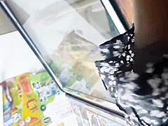 upskirt spying in the store