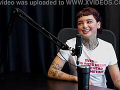 Fazia nervous before work, got tattooed in wild GROUP SEX outdoor POV - Annie Clementine on Sheer Red