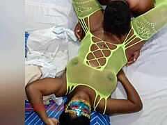 Latina woman enjoys Carnival 2025 with natural big tits.