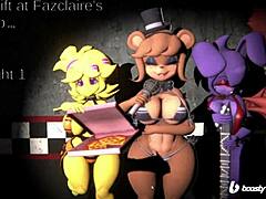 night shift at fazclaires with big tits and monster cock