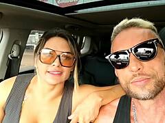 Little interview turns slutty outdoors – I fuck her ass, cum inside on road side with Vagninho and Luna Oliveira 🍑💦