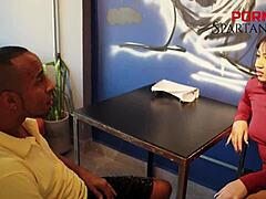 tanned lover with big ass gets anal and cum in mouth