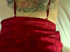 Doggystyle white slut takes anal creampie