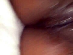 Devouring wet ebony pussy to orgasm