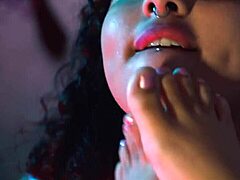 In everyday life, BBW engages in foot and face sitting with lesbian partner