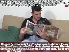 Oh, this pretty German girl with big natural tits rides a huge cock wildly -