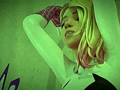 spiderman and gwen on the roof