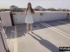 public solo anal flashing upskirt outdoors! 😏