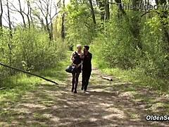 Think you can handle this hot French MILF taking anal and face fuck from a big dick outdoors?