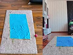 Get ready for curvy milf big ass yoga workout! Uncensored asshole worship and fat ass action in dual cam naked session.