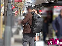 Hot Spanish Tourist Babe Nuria Hunts Random Guys For Street Pickup Sex! She Loves Deepthroat And Doggystyle Action.