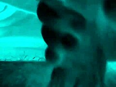 Husband's friend tricks pretty wife into sneaky handjob and facial at hotel.