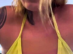 I almost got expelled from the gym for my wet pussy in that see-through bikini on Copacabana beach.