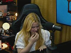 Did you see that blonde latina on all fours at the podcast, tiny panties showing big pussy? Dirty talk in the shack!