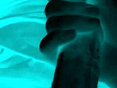 Husband's friend tricks pretty wife into sneaky handjob and facial at hotel.