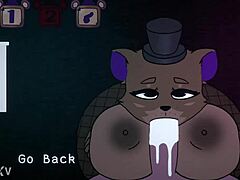 Five Nights At Fuzzboobs Freddy Titjob Scene