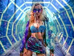 Milf in cosplay parodying horror movie with uncensored blowjob scenes