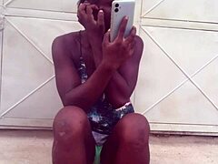 Crazy Bitch Twerks In Clothes Then Strips Naked!