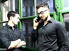 real estate agent takes 3 cocks at work double penetration and destroyed ass.