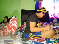 Intense masturbation of big pussy while stepsister studies university tasks