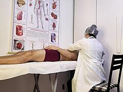 Patient, why are you getting erect during the nurse's exam?