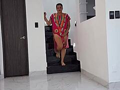 Indian Latina MILF Stepmother Loves Sucking My Dick