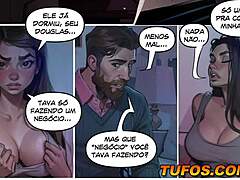 boss caught the hot brazilian babysitter stripping online and went crazy