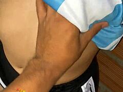 Intensely fucking my cheating Argentine neighbor on the terrace