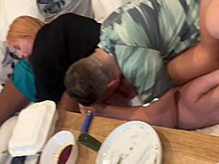 Hot german swinger slut devours big black cock with intense rimjob and dirty talk