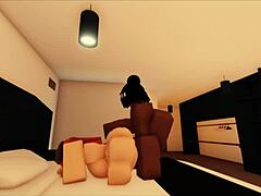 SLUT GETS BLACKED IN ROBLOX GAME