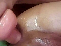 Hey, Tight Shemale Toys Herself Deeply