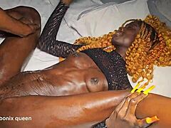 Skinny slut takes monster cock from behind in doggystyle pounding 😏