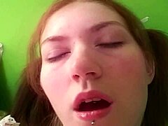 solo vibrator play turns into hot lesbian action