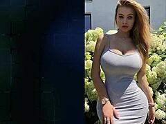 Look at these busty girls in bikinis without bras! Huge tits bouncing.