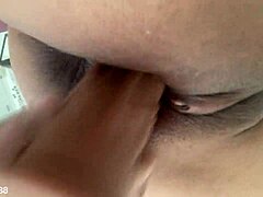 Creamy little bobbi jo88 with shaved taboo masturbation and ebony babe toys close-up