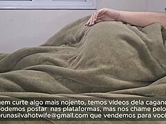 Married housewife cums from husband licking then almost caught by son bareback