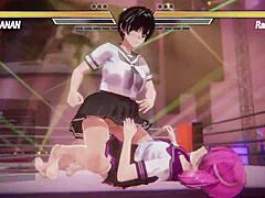 Lesbian battle one erupts with intense pussy action!