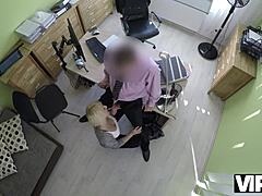 Hey, why does this sweet Czech blonde teen give up her pussy to the naughty loan agent for cash? It's a wild European casting interview with hardcore fucking.