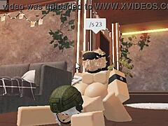 cute blonde boy gets creampie from soldier girl in army one on one blowjob